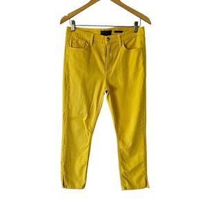7 For All Mankind Jeans  Yellow Skinny Pants 8 JEN7